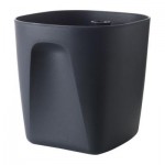 НЕКТАРИН Горшок с самополивом - темно-серый НЕКТАРИН Горшок с самополивом - темно-серый