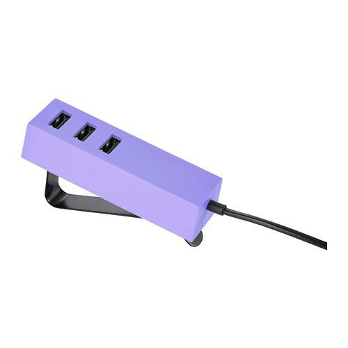 LÖRBY зарядное устройство USB, с зажимом LÖRBY зарядное устройство USB, с зажимом