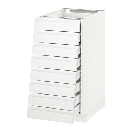 МЕТОД / МАКСИМЕРА Наполн шкаф 8 фронт/8 низк ящиков - белый, Воксторп белый, 40x60 см МЕТОД / МАКСИМЕРА Наполн шкаф 8 фронт/8 низк ящиков - белый, Воксторп белый, 40x60 см