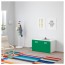 СТУВА / ФРИТИДС Скамья с отделением для игрушек - белый/зеленый