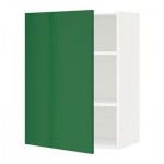 МЕТОД Шкаф навесной с полкой - 60x80 см, Флэди зеленый, белый