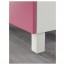 БЕСТО Тумба д/ТВ с ящиками - белый/Лаппвикен розовый, направляющие ящика, плавно закр
