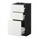 METOD напольн шкаф 3фрнт пнл/2низк/1ср ящ