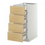 МЕТОД / МАКСИМЕРА Нплн шк 4фрнт/2нзк/3срд ящ - 40x60 см, Тингсрид под березу, белый МЕТОД / МАКСИМЕРА Нплн шк 4фрнт/2нзк/3срд ящ - 40x60 см, Тингсрид под березу, белый