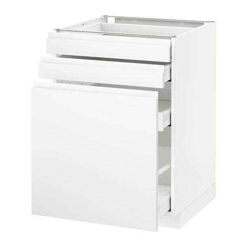 МЕТОД / МАКСИМЕРА Нплн шк с вдв мдл/2 фрнт - белый, Воксторп белый, 60x60 см