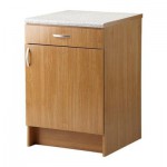 АЛЬБРУ Напольный шкаф с дверью и ящиком - под дуб, 60x89 см АЛЬБРУ Напольный шкаф с дверью и ящиком - под дуб, 60x89 см