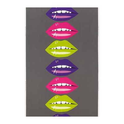 ВЭННЕРНА ЛЭППАР Текстиль - темно-серый/розовый