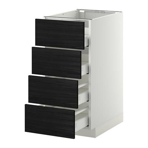 METOD напольн шкаф 4 фронт панели/4 ящика оцинковка