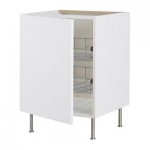 ФАКТУМ Напольный шкаф с проволочн ящиками - Абстракт белый, 60 см