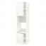 МЕТОД Выс шкаф д/духовки/СВЧ/2 дв/полки - белый, Хэггеби белый, 60x60x240 см