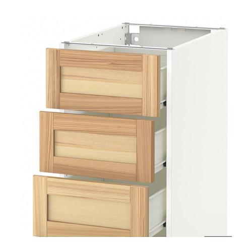 МЕТОД / ФОРВАРА Напольн шкаф 4 фронт панели/4 ящика - белый, Торхэмн естественный ясень, 40x60 см МЕТОД / ФОРВАРА Напольн шкаф 4 фронт панели/4 ящика - белый, Торхэмн естественный ясень, 40x60 см