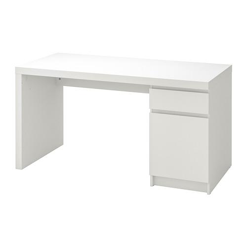 MALM письменный стол белый 140x65x73 cm