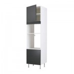 ФАКТУМ Высок шкаф для СВЧ/духов+ящ/дверь - Абстракт черный, 60x233 см ФАКТУМ Высок шкаф для СВЧ/духов+ящ/дверь - Абстракт черный, 60x233 см