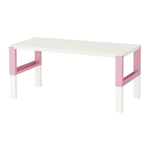ПОЛЬ Письменный стол - белый/розовый