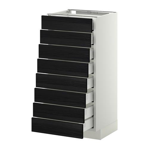 METOD/MAXIMERA наполн шкаф 8 фронт/8 низк ящиков цвет алюминия METOD/MAXIMERA наполн шкаф 8 фронт/8 низк ящиков цвет алюминия