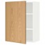 МЕТОД Шкаф навесной с полкой - белый, Экестад дуб, 60x80 см