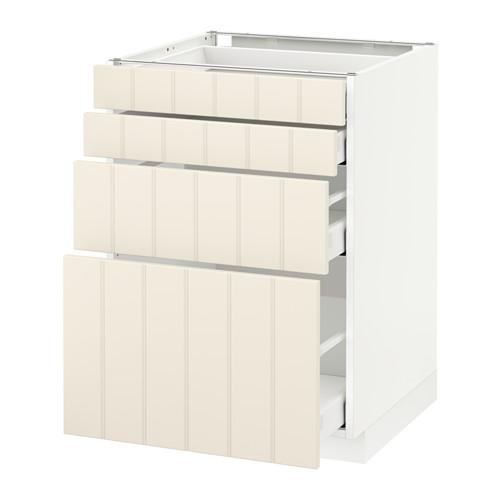 МЕТОД / МАКСИМЕРА Напольн шкаф 4 фронт панели/4 ящика - белый, Хитарп белый с оттенком, 60x60 см МЕТОД / МАКСИМЕРА Напольн шкаф 4 фронт панели/4 ящика - белый, Хитарп белый с оттенком, 60x60 см