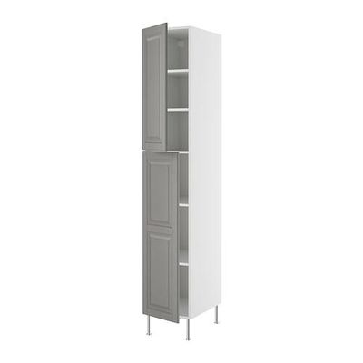 ФАКТУМ Высок шкаф с полками - Лидинго серый, 60x233 см