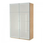 ПАКС Гардероб с раздвижными дверьми - матовое стекло, 150x66x236 см ПАКС Гардероб с раздвижными дверьми - матовое стекло, 150x66x236 см