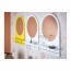 SALTRÖD зеркало с полкой и крючками желтый