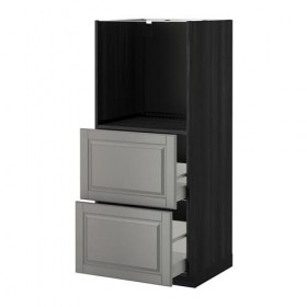 METOD/MAXIMERA высокий шкаф с 2 ящиками д/духовки