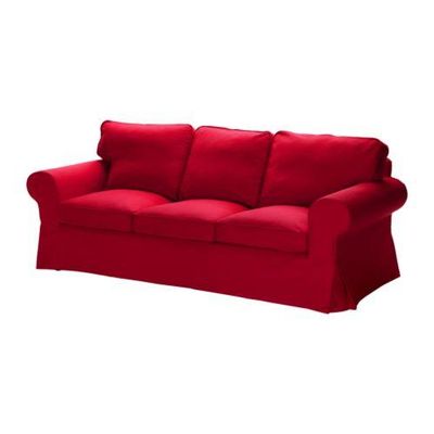 IKEA EKTORP Cover for EKTORP Sofa Idemo Red 3 seat Sofa Red Slipcover NEW sealed 