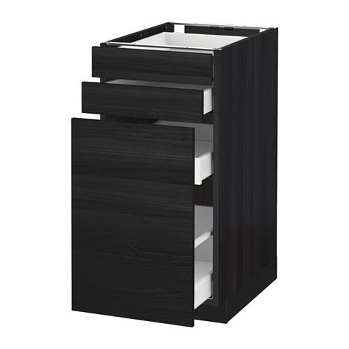 МЕТОД / МАКСИМЕРА Нплн шк с вдв мдл/2 фрнт - под дерево черный, Тингсрид под дерево черный, 40x60 см