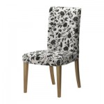 ХЕНРИКСДАЛЬ Стул - Ховби белый/черный, дуб