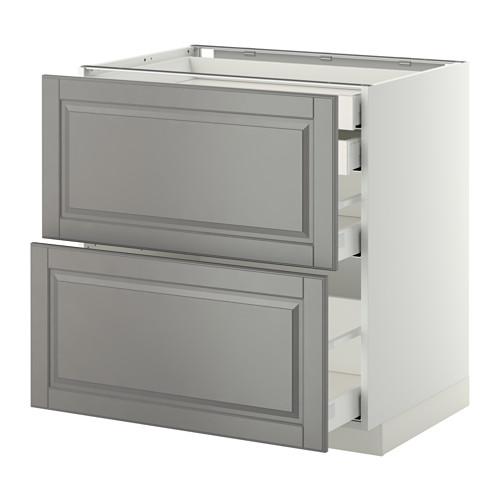 МЕТОД / МАКСИМЕРА Напл шк 2 фрнт/2низ/1срд/1 выс ящ - белый, Будбин серый, 80x60 см МЕТОД / МАКСИМЕРА Напл шк 2 фрнт/2низ/1срд/1 выс ящ - белый, Будбин серый, 80x60 см