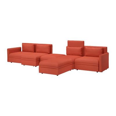 ВАЛЛЕНТУНА 5-местный диван-кровать - Оррста оранжевый