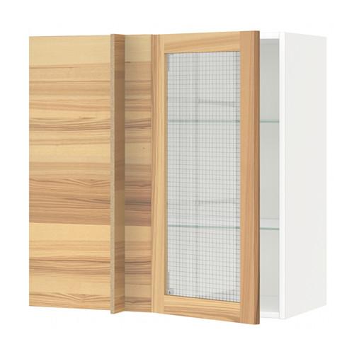 МЕТОД Углов навесн шк с полками/сткл дв - Торхэмн естественный ясень, 88x37x80 см МЕТОД Углов навесн шк с полками/сткл дв - Торхэмн естественный ясень, 88x37x80 см