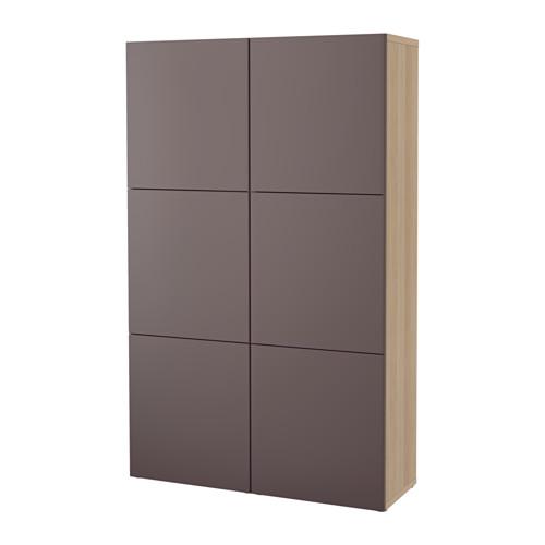 BESTÅ комбинация для хранения с дверцами серый