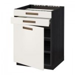 МЕТОД / ФОРВАРА Нап шк д/вар панели/дв/2фасада/1ящ - Мэрста белый, под дерево черный