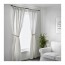 LENDA гардины с прихватом, 1 пара белый
