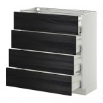 METOD/MAXIMERA напольн шкаф 4 фронт панели/4 ящика METOD/MAXIMERA напольн шкаф 4 фронт панели/4 ящика