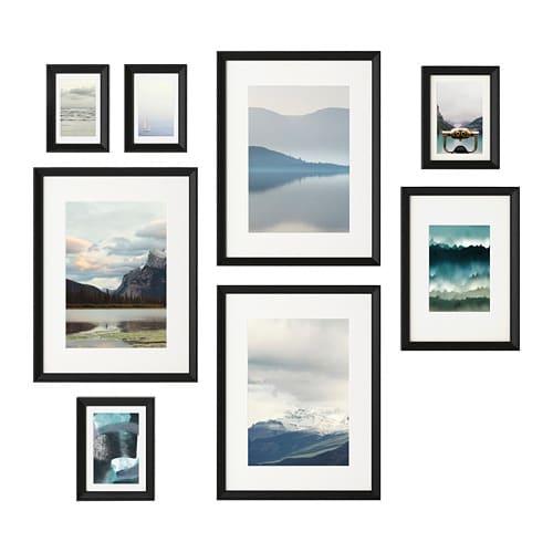 КНОППЭНГ Рама с постером, 8 предм.