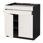 МЕТОД / ФОРВАРА Нап шк д/вар панели/2ящ/2фасада/1ящ - под дерево черный, Веддинге белый