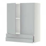 МЕТОД / МАКСИМЕРА Навесной шкаф/2дверцы/2ящика - 80x100 см, Веддинге серый, белый МЕТОД / МАКСИМЕРА Навесной шкаф/2дверцы/2ящика - 80x100 см, Веддинге серый, белый