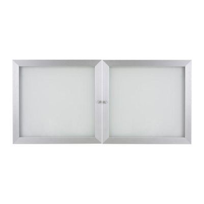 IKEA Effektiv Glastüren Aluminium/Glas 2 Stück à 40x38cm 601.094.55 60109455 