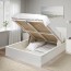 МАЛЬМ Кровать с подъемным механизмом - 180x200 см, белый