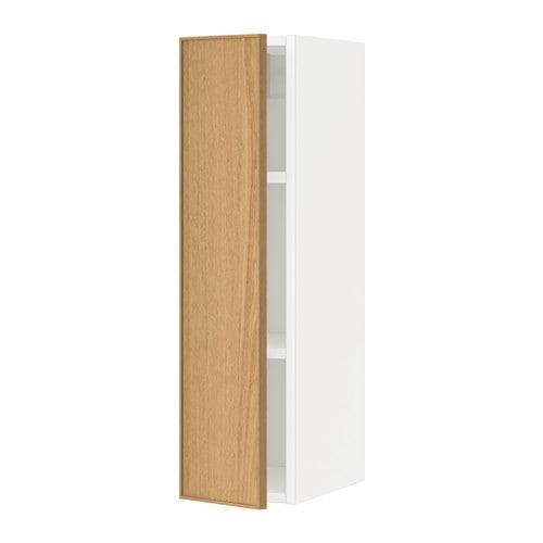 МЕТОД Шкаф навесной с полкой - белый, Экестад дуб, 20x80 см МЕТОД Шкаф навесной с полкой - белый, Экестад дуб, 20x80 см