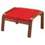 ПОЭНГ Табурет для ног - Ранста красный, Ранста красный