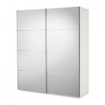 ПАКС Гардероб с раздвижными дверьми - белый, 200x44x236 см ПАКС Гардероб с раздвижными дверьми - белый, 200x44x236 см