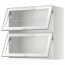 МЕТОД Навесн горизонтал шкаф/2 зерк дверц - белый, 80x80 см