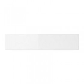 АБСТРАКТ Фронтальная панель ящика - глянцевый белый, 80x13 см