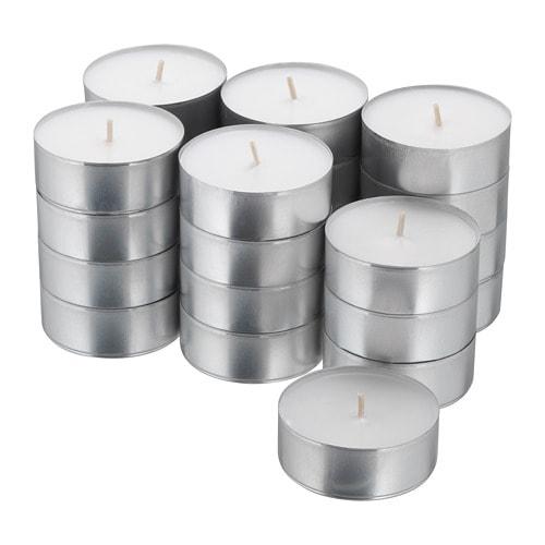 ГЛИММА Неароматич свеча в металл подставке