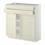 METOD/MAXIMERA напольный шкаф/2дверцы/2ящика оцинковка