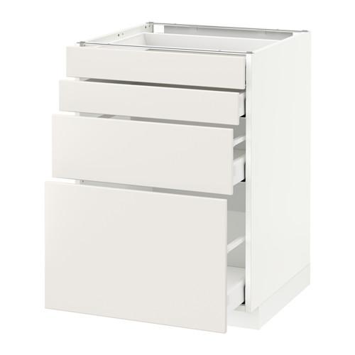 MAXIMERA/METOD напольн шкаф 4 фронт панели/4 ящика