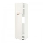 МЕТОД Высокий шкаф д/холодильника/2дверцы - 60x60x200 см, Мэрста белый, белый