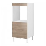 ФАКТУМ Высок шкаф д духовки+2 ящика - Софилунд светло-серый ФАКТУМ Высок шкаф д духовки+2 ящика - Софилунд светло-серый